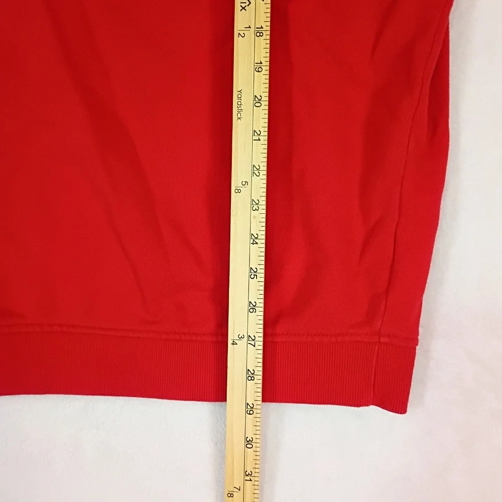 Vineyard Vines Mens XL Red Shep Shirt Quarter Zip Pullover Cotton 6K0483 Martha